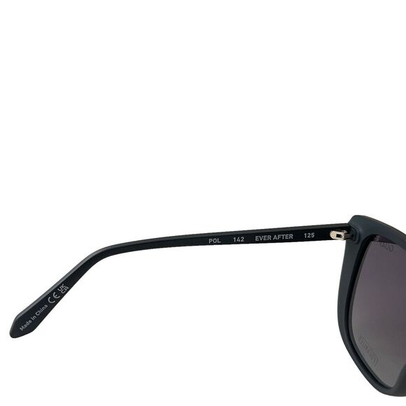 Quay Australia Ever After Medium Sunglasses Black Smoke Polarized - Picture 8 of 8